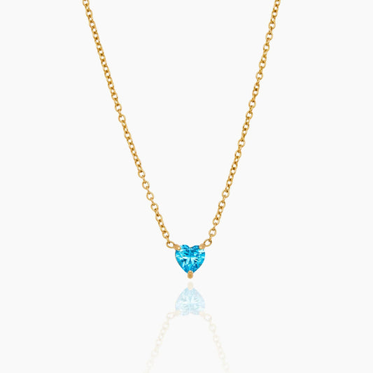 Heart Birthstone Necklace