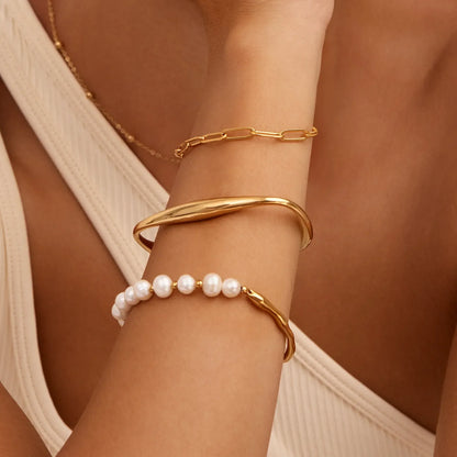 Dune Gold Cuff Bracelet
