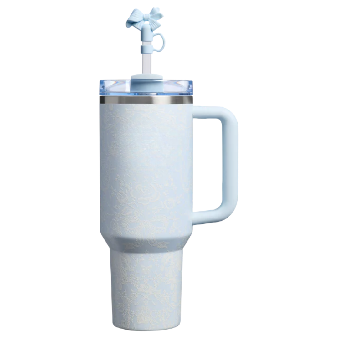 40oz Luxury Quencher Tumbler – Alpine Blue Edition