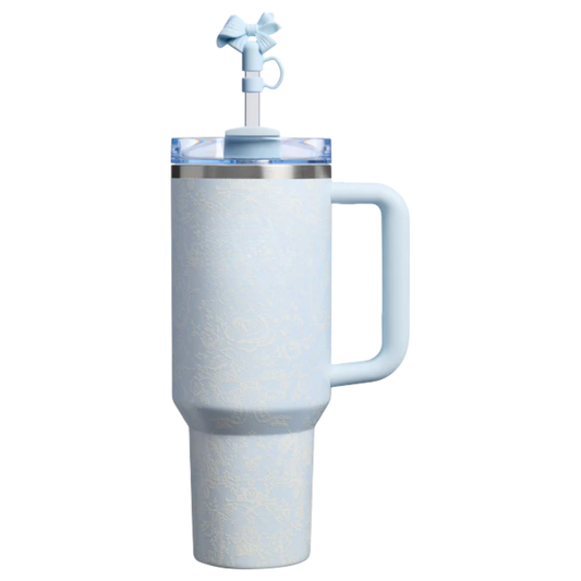40oz Luxury Quencher Tumbler – Alpine Blue Edition