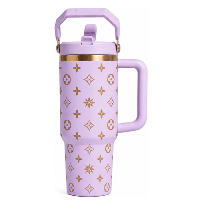 Luxury Flip Straw Tumbler – Premium Travel Cup
