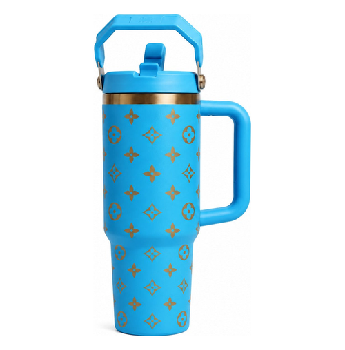 Luxury Flip Straw Tumbler – Premium Travel Cup