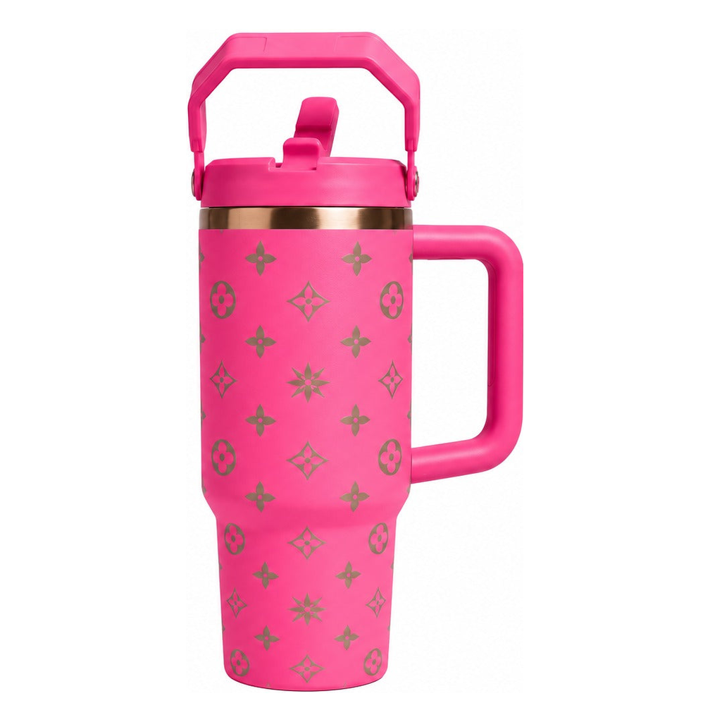 Luxury Flip Straw Tumbler – Premium Travel Cup