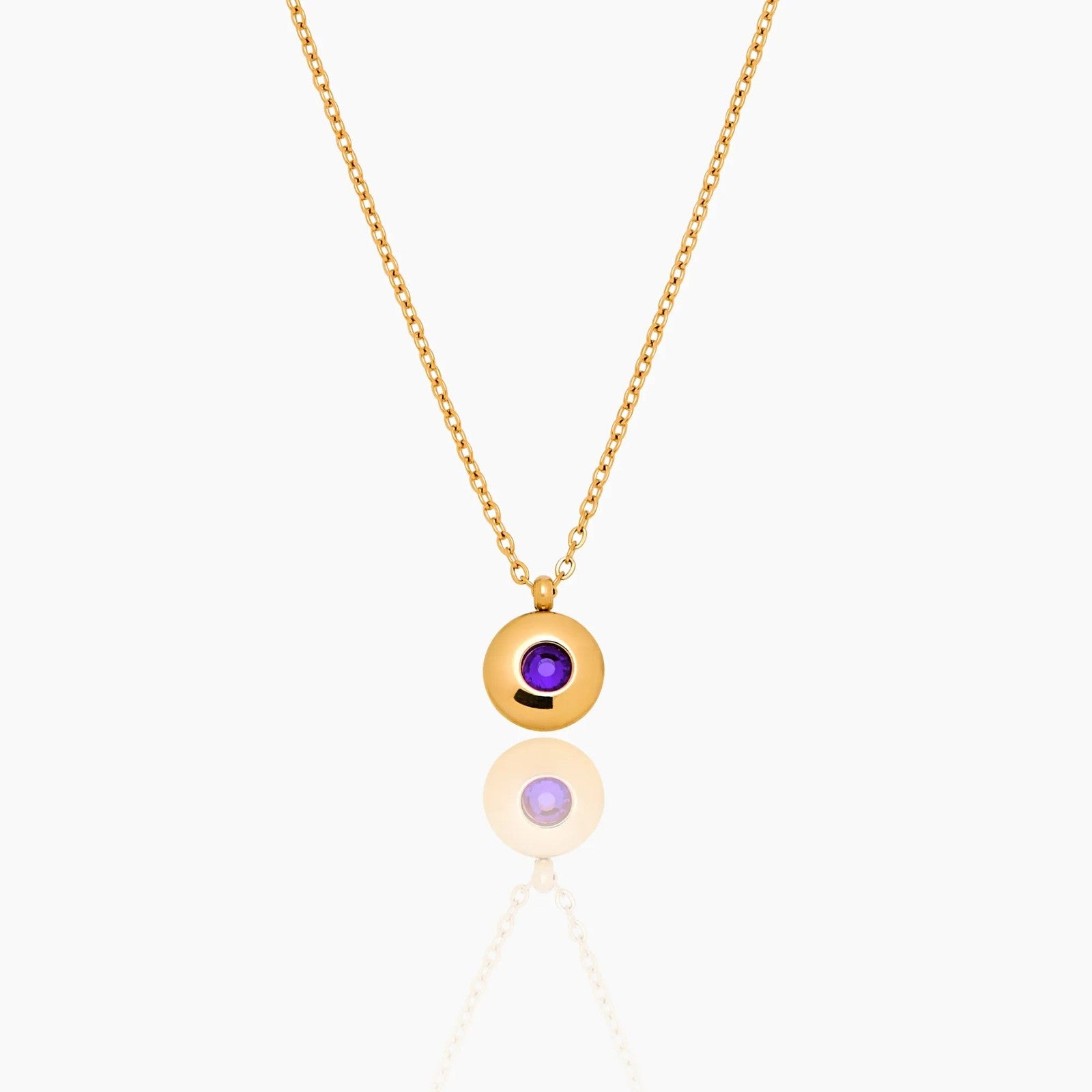 mini-birthstone-pendant-necklace — Gold / Jun-Alexandrite