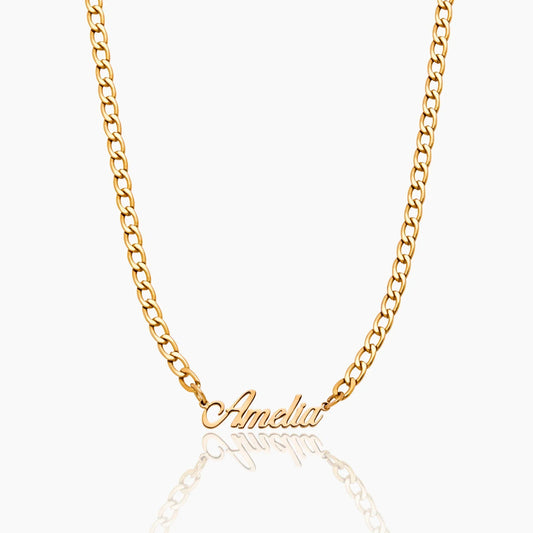 Bold Curb Name Necklace